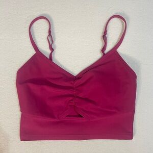 Old Navy Light Support PowerSoft Ruched Sports Bra